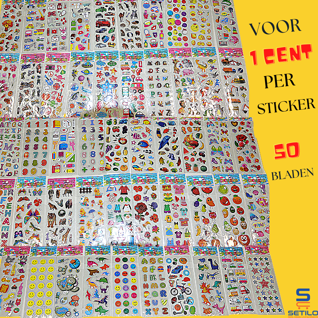 1000 Stickers - 3D foam
